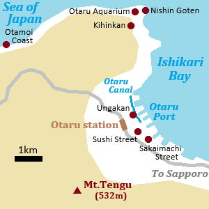 Map of Otaru