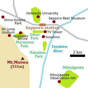 Map of Sapporo