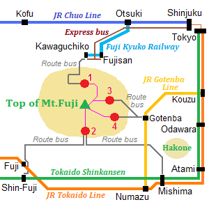 Railway map around Toyama city