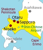 Map of central Hokkaido