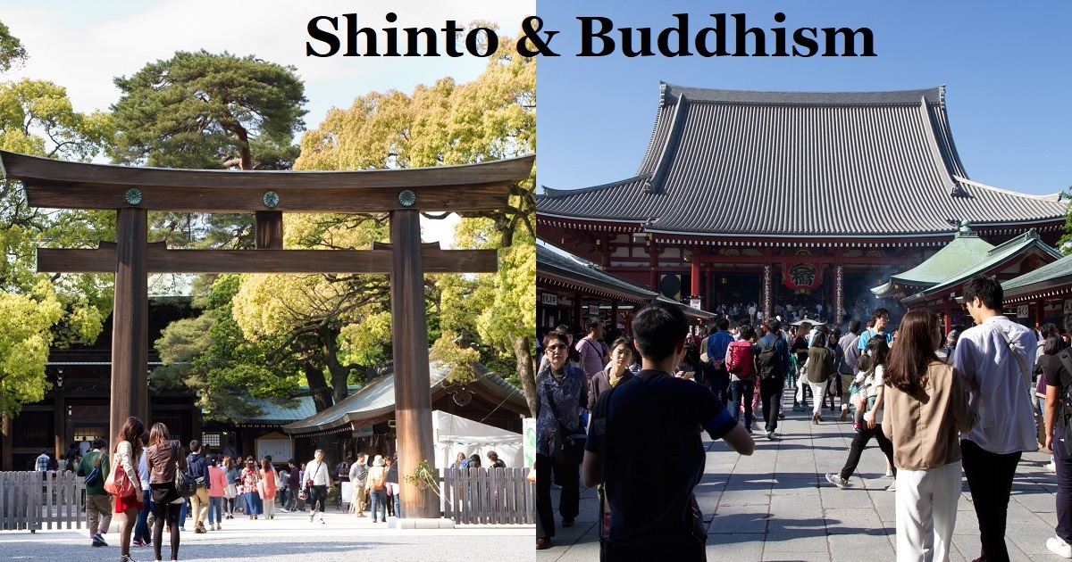 Shinto and Buddhism, religions in Japan