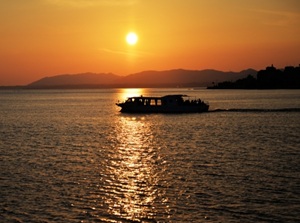 Sunset at Lake Shinji